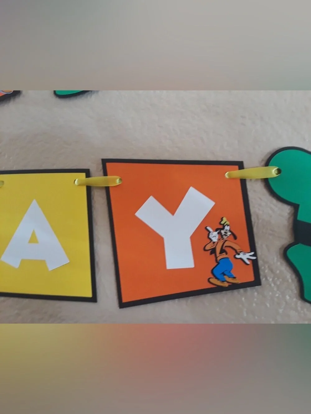Goofy Happy Birthday Banner,Disney Goofy